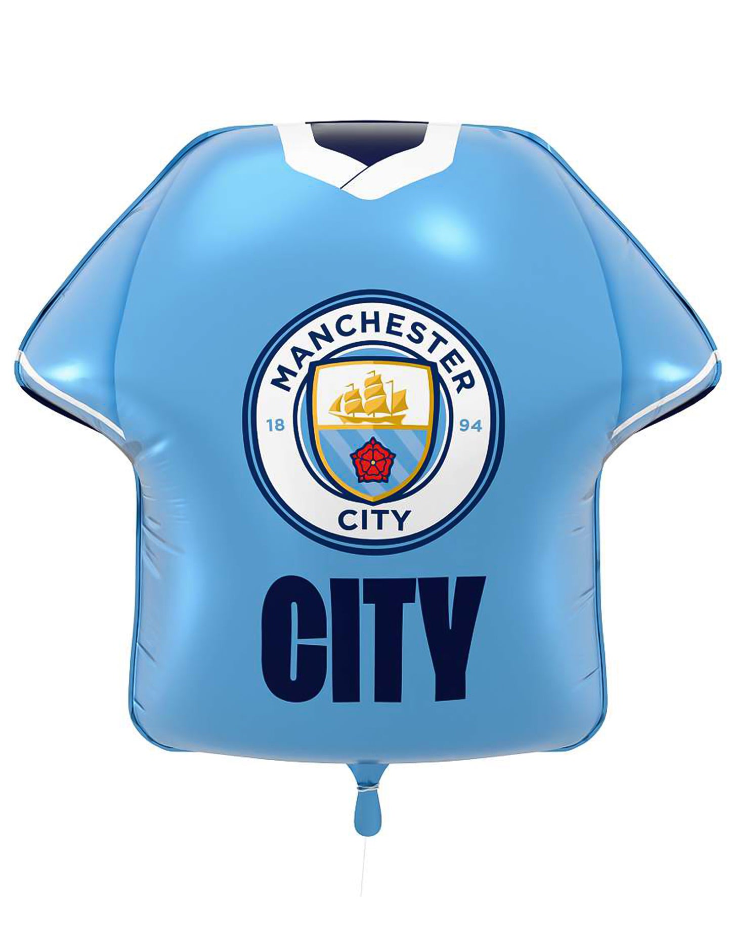 Aluminijski balon v obliki dresa Manchester City Football Club 52 x 51 cm