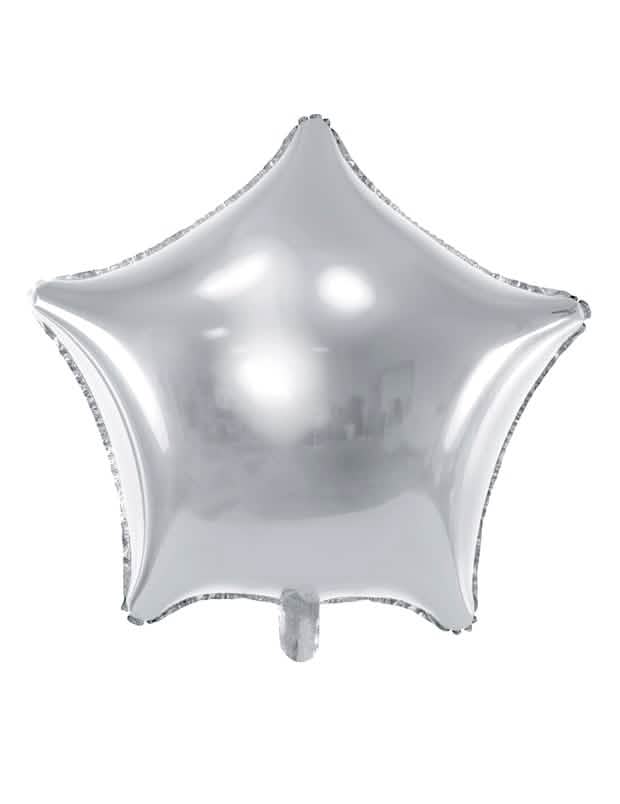 Aluminijasti balon srebrna zvezda