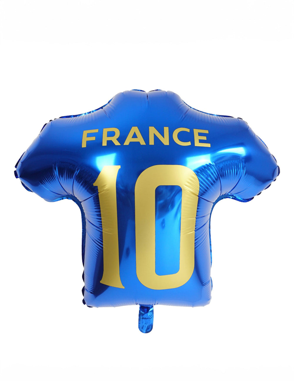 Vue de dos du ballon aluminium FFF en forme de maillot