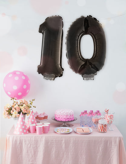 Aluminijast balon črna 1 m