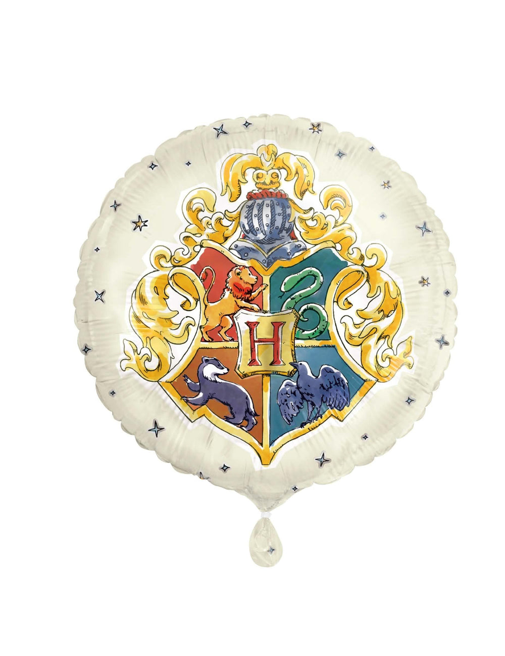 Aluminijast balon Harry Potter umazano bela s herbstom Hogwartsa
