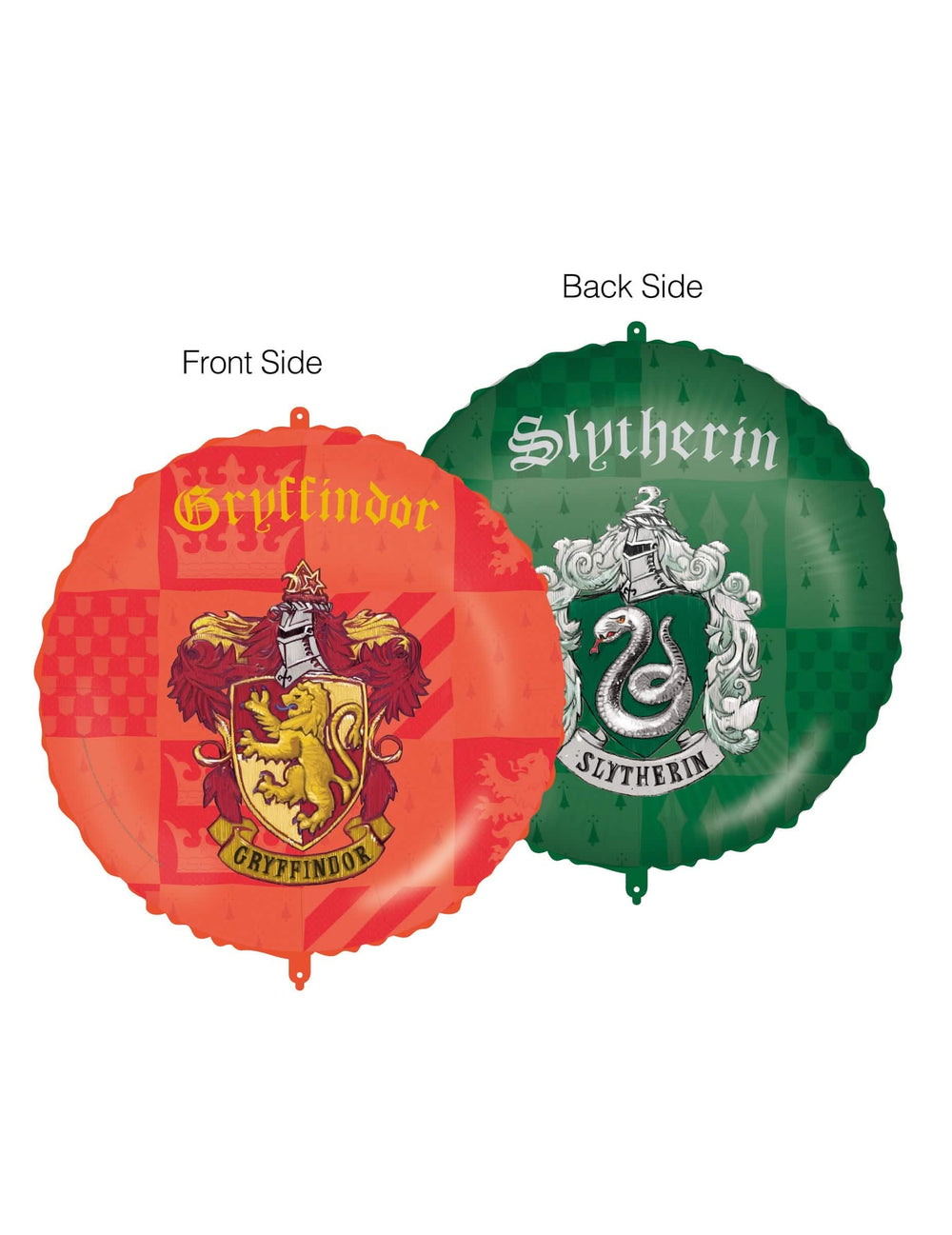 Aluminijasti balon Harry Potter za zabavo rdeča in zelena grbi Gryffindorja in Slytherina