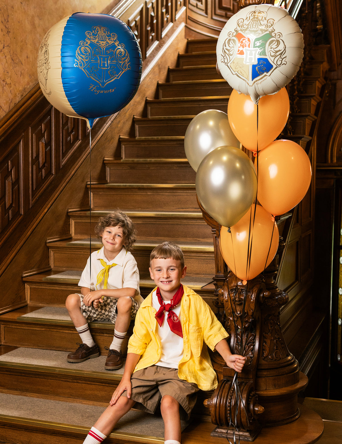 Ballon aluminium Harry Potter™ Blason de Poudlard 35 cm