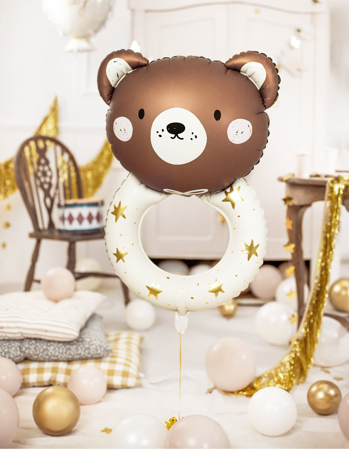 Ballon aluminium hochet petit ours 61 x 88 cm
