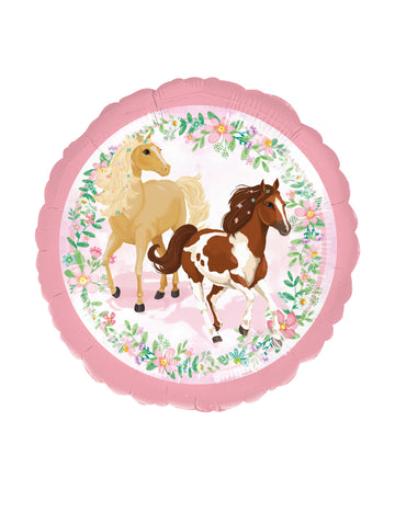 Folija balon z motivom lepega konja 43 cm za rojstni dan