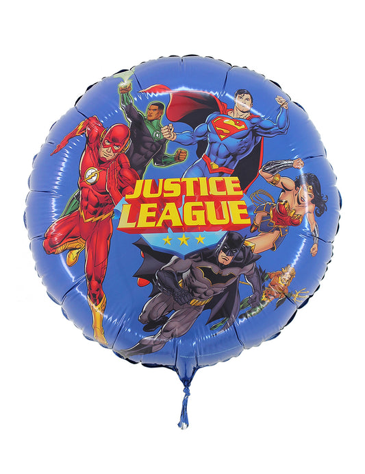Mise en situation de décoration de fête du ballon aluminium Justice League