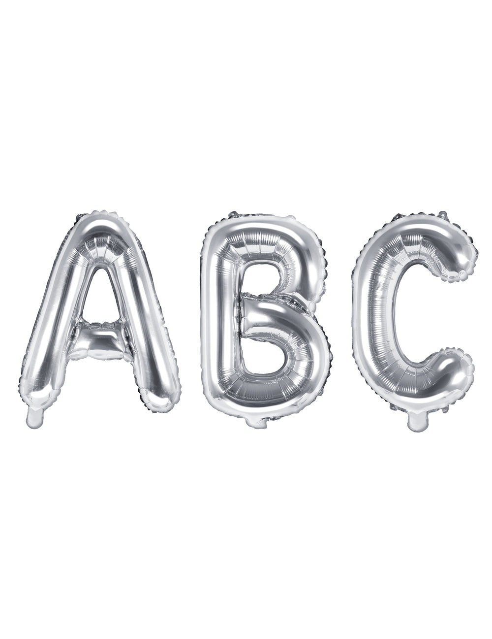 Ballon aluminium lettre pour fête argentée