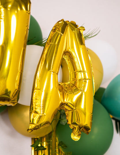 Aluminijasta balona zlata črka 35 cm
