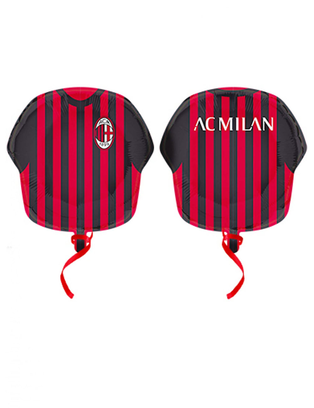 aluminijasti balon nogometni dres ac milan rdeča in črna