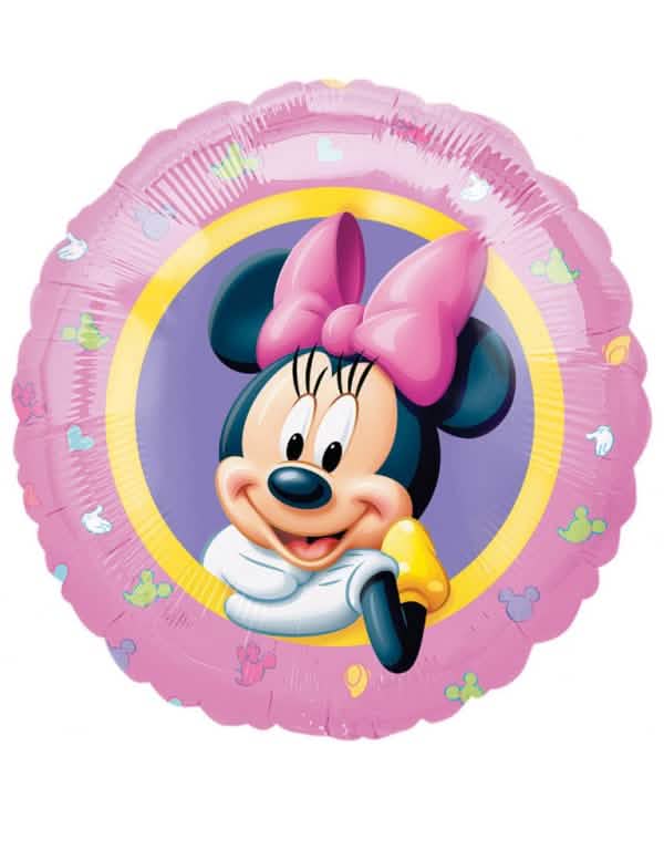 aluminijasti balon Minnie pastelno roza