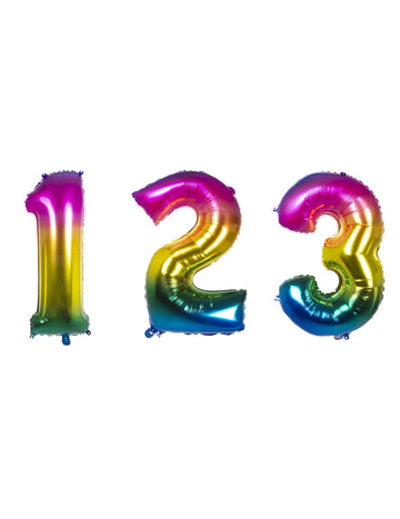 Večbarvna aluminijasta kroglica 86 cm