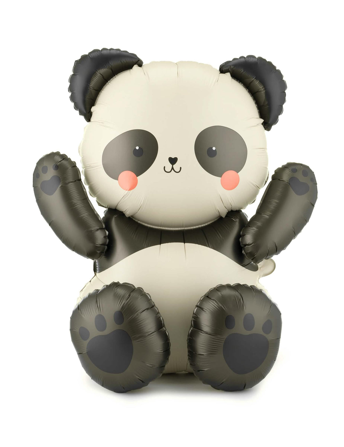 Ballon aluminium Panda pour fête noir et blanc