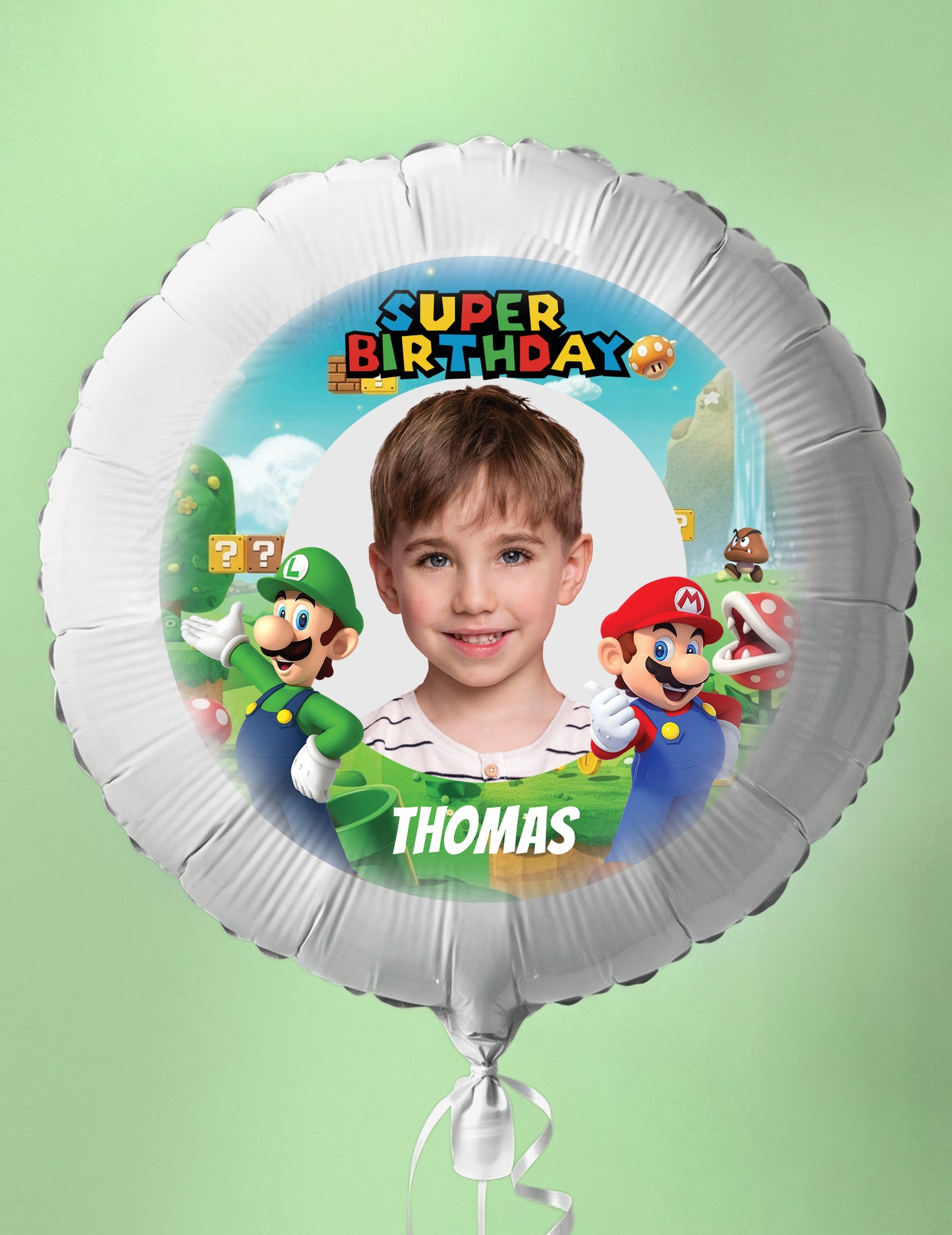 Prilagodljiv aluminijast balon Mario 50 cm