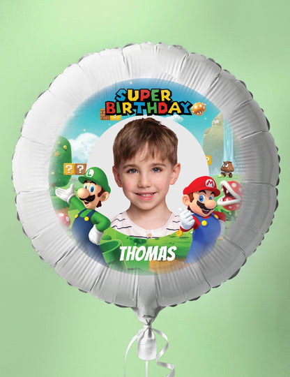 Prilagodljiv aluminijast balon Mario 50 cm