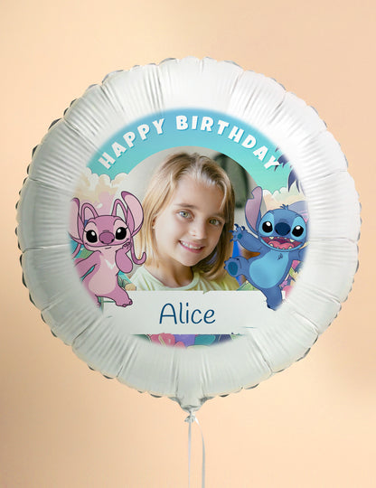 Prilagodljiv aluminijast balon Stitch 50 cm
