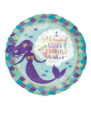 Aluminijast balon Sanje morske deklice 45 cm za rojstni dan