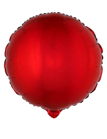 Rdeča okrogla aluminijasta kroglica 45 cm