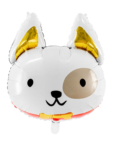 Aluminijasta krogla s pasjo glavo, 56 x 65 cm za rojstni dan