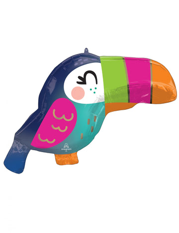 Folija balon s tropskim tukanom 68 x 38 cm za rojstni dan