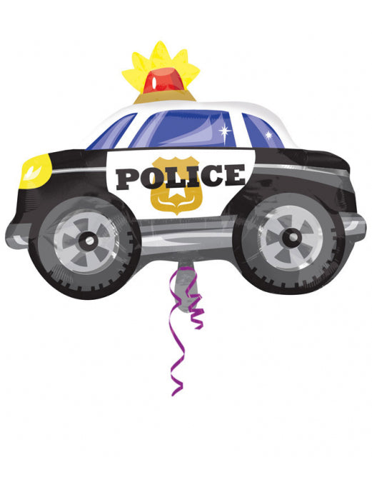 Aluminijast balon, policijski avto, 60 cm za rojstni dan