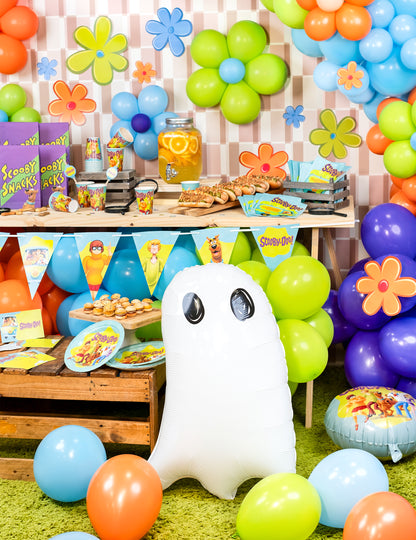 Aluminijast balon White Ghost 48 x 68 cm