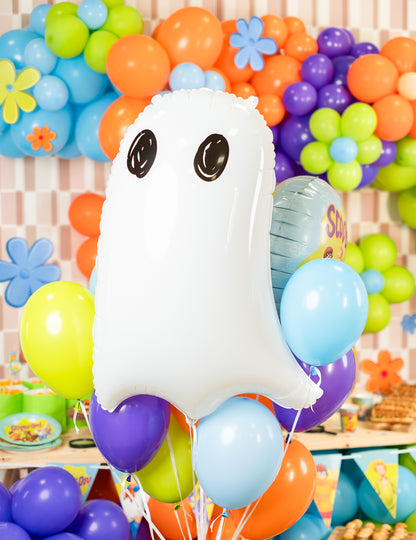 Aluminijast balon White Ghost 48 x 68 cm