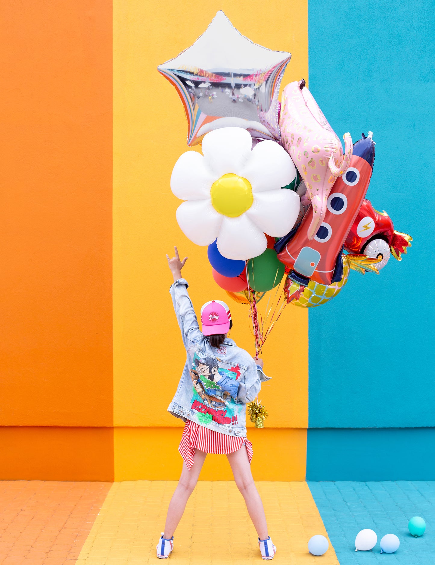 44 x 115 cm raketni aluminijast balon