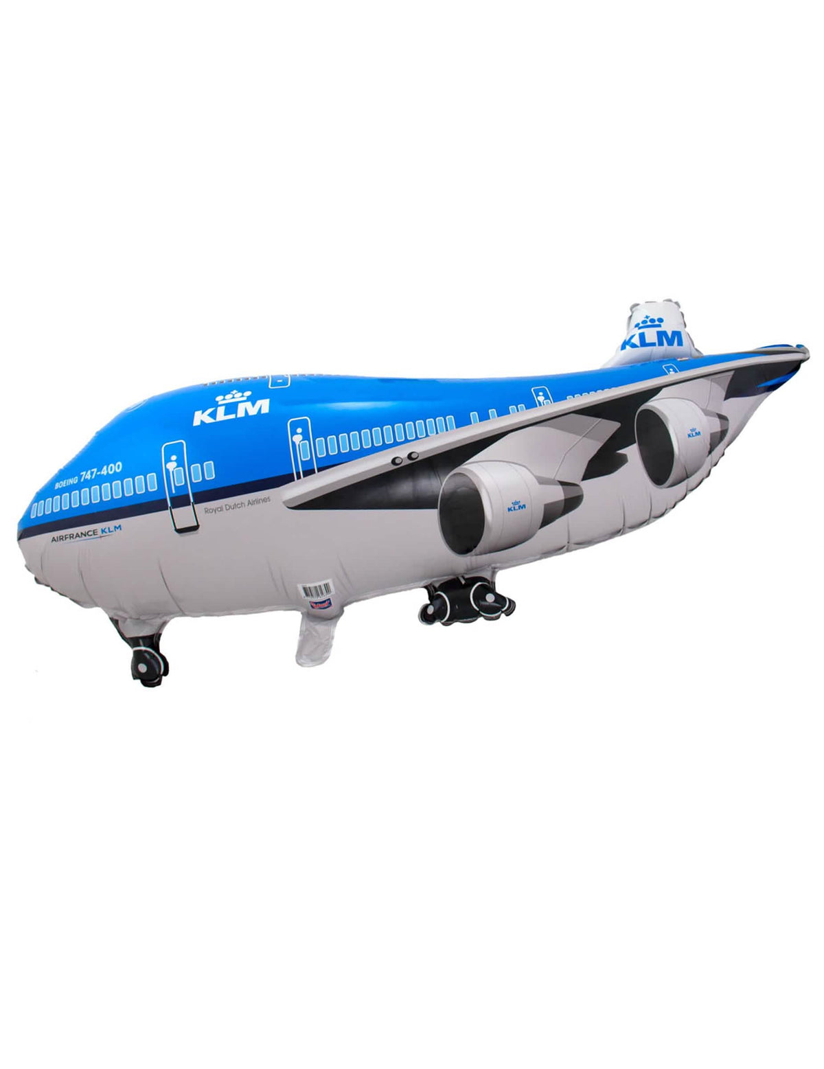 Velikanski aluminijasti balon letalo za zabavo modra in bela KLM