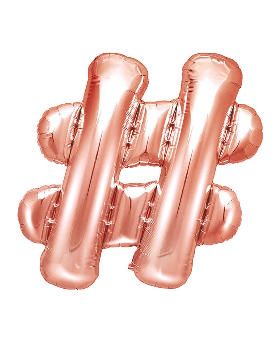 aluminijasti balon # rožnato zlato