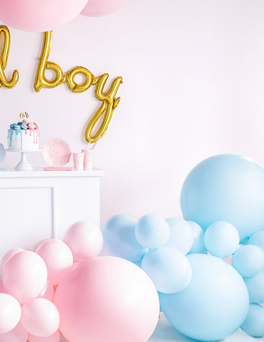 Décoration de fête pour baby shower du ballon en latex géant pour fête bleu