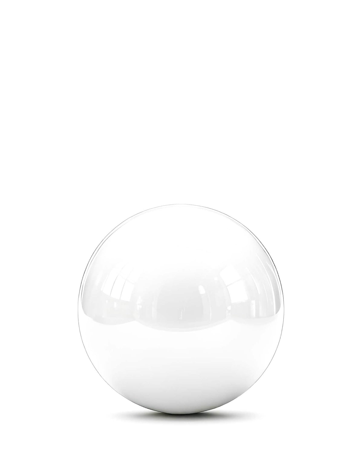 Velikanski balon bela ogledalna krogla 1m