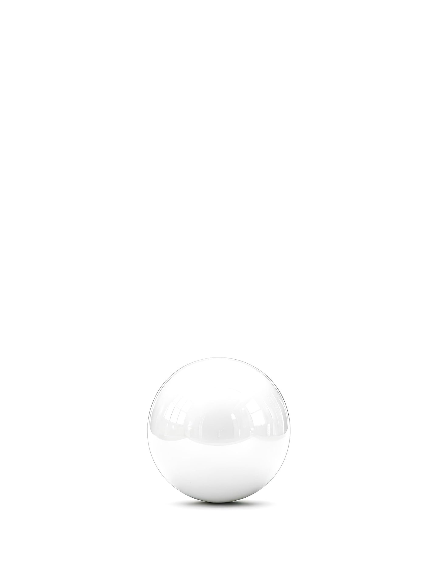 Velikanski balon bela zrcalna krogla 60 cm