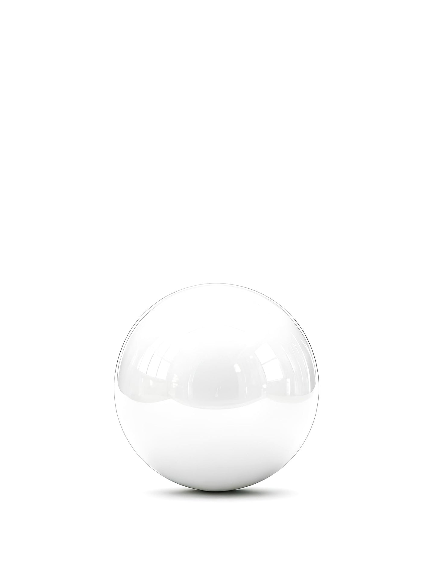 Velikanski beli balon zrcalna krogla 80 cm
