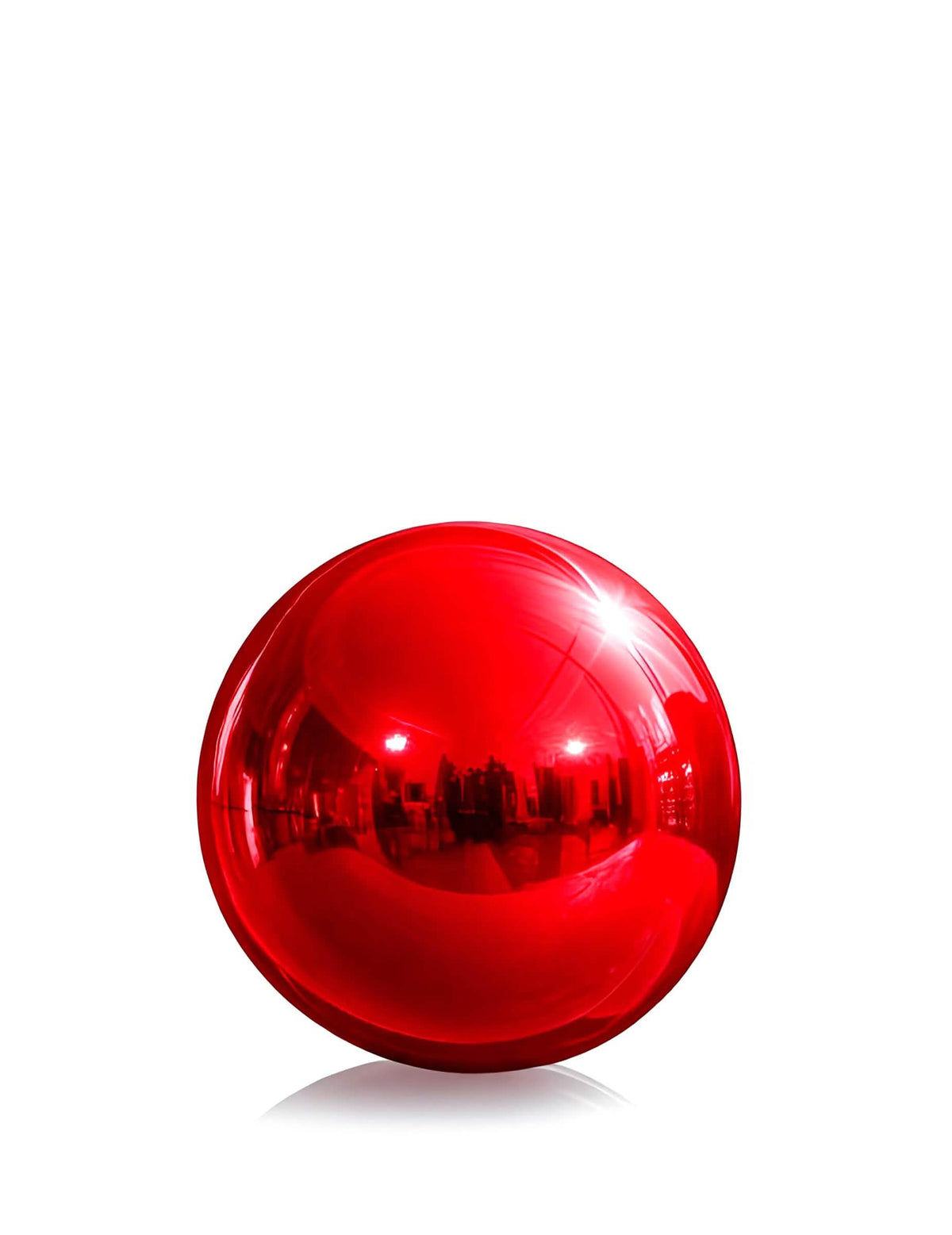 Velikanski balon rdeča ogledalna krogla 100 cm