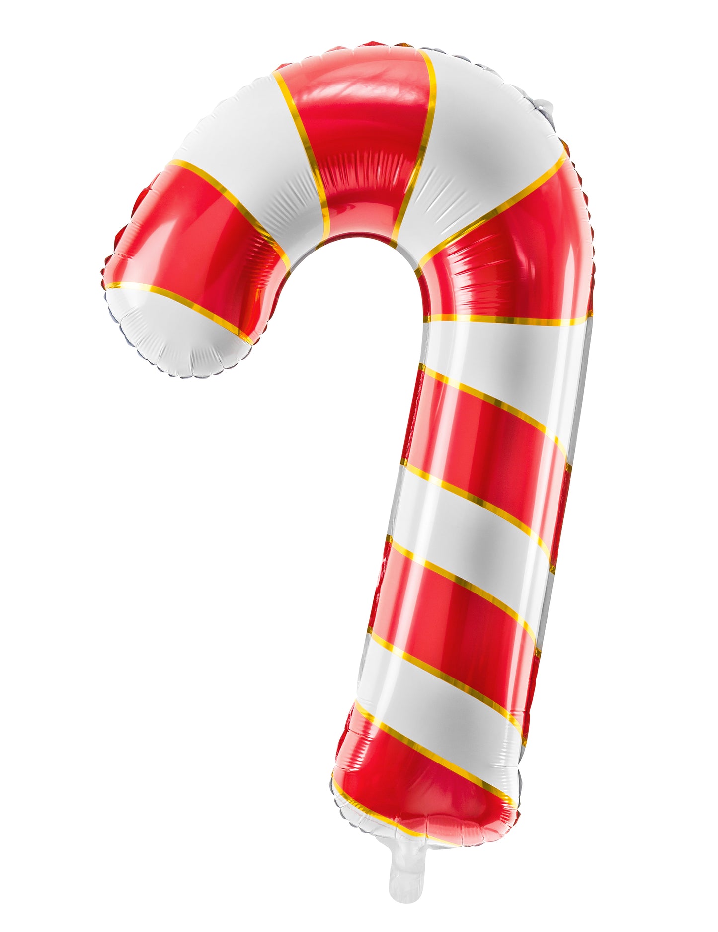 Velik aluminijast balon v obliki sladkorne palčke 50 x 82 cm Božični okraski