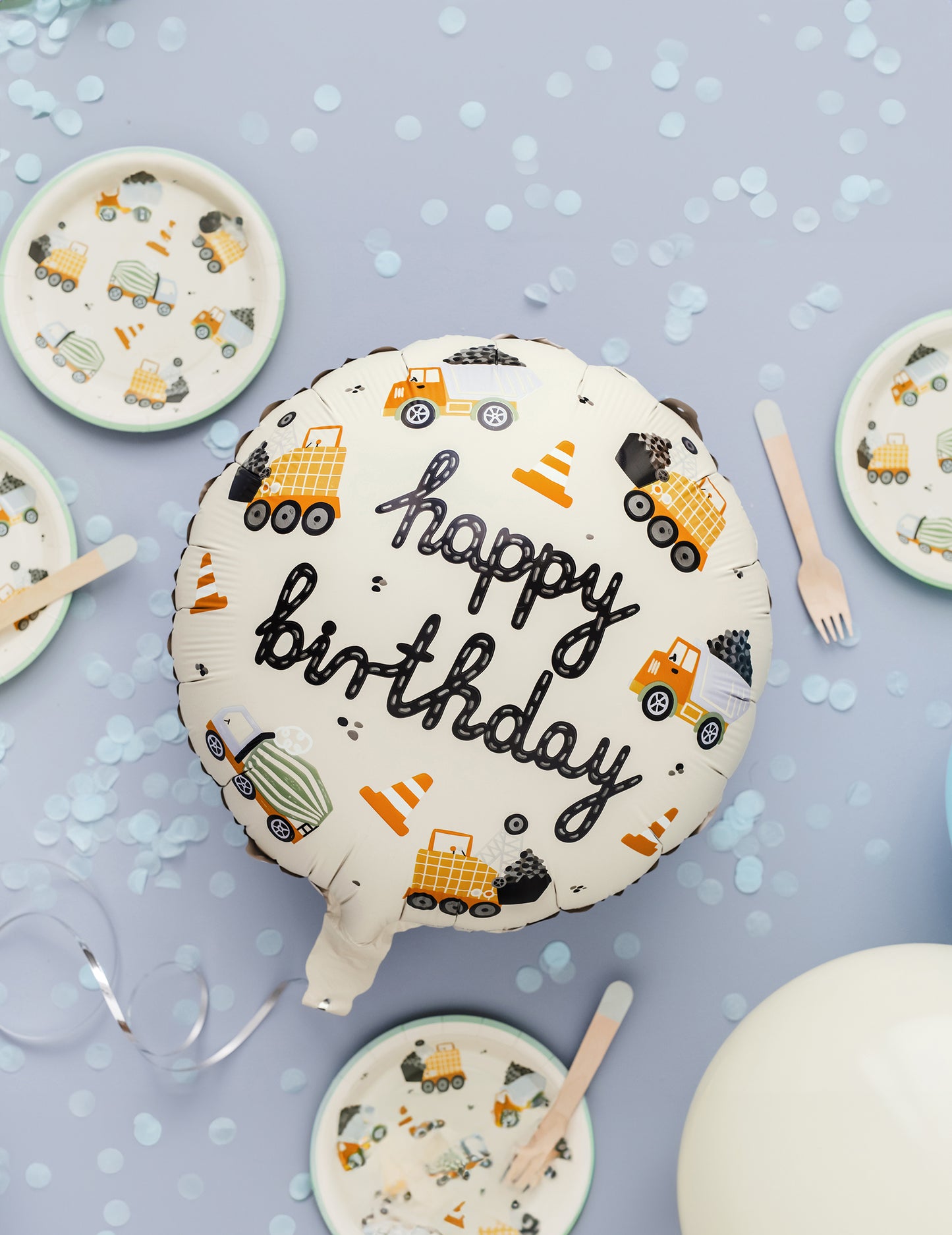Happy Birthday Ballon Site Truck 45 cm