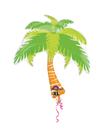 Folija balon z motivom palme 74 x 83 cm Havajski dekor