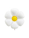 Ballon Marguerite pour fête blanc et jaune