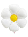 Ballon Marguerite pour fête blanc et jaune