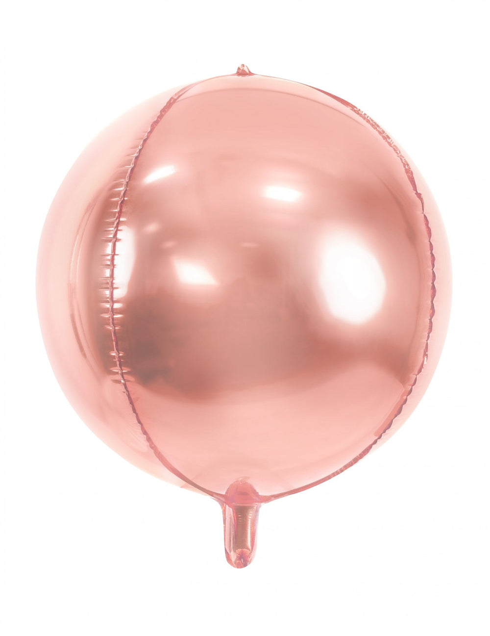 Ballon sphère en aluminium rose gold métallisé