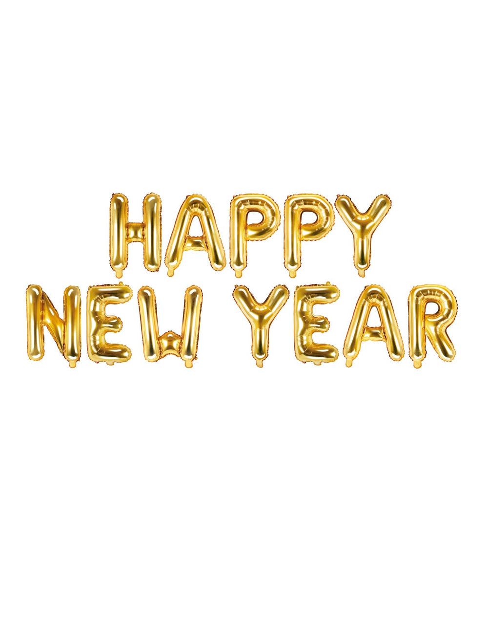 Folija balon črke Happy New Year za zabavo, zlate