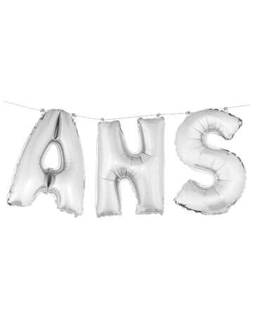 Srebrni folijski baloni s črkami in številko 36 cm za okras