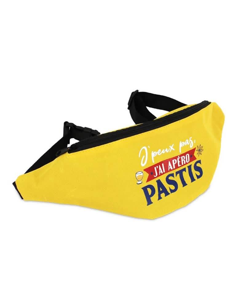 Sac banane humoristique apéro pastis pour adulte jaune