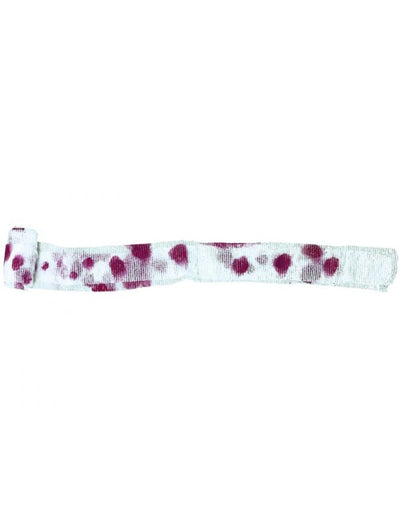 Bandage ensanglanté pour adulte blanc et rouge