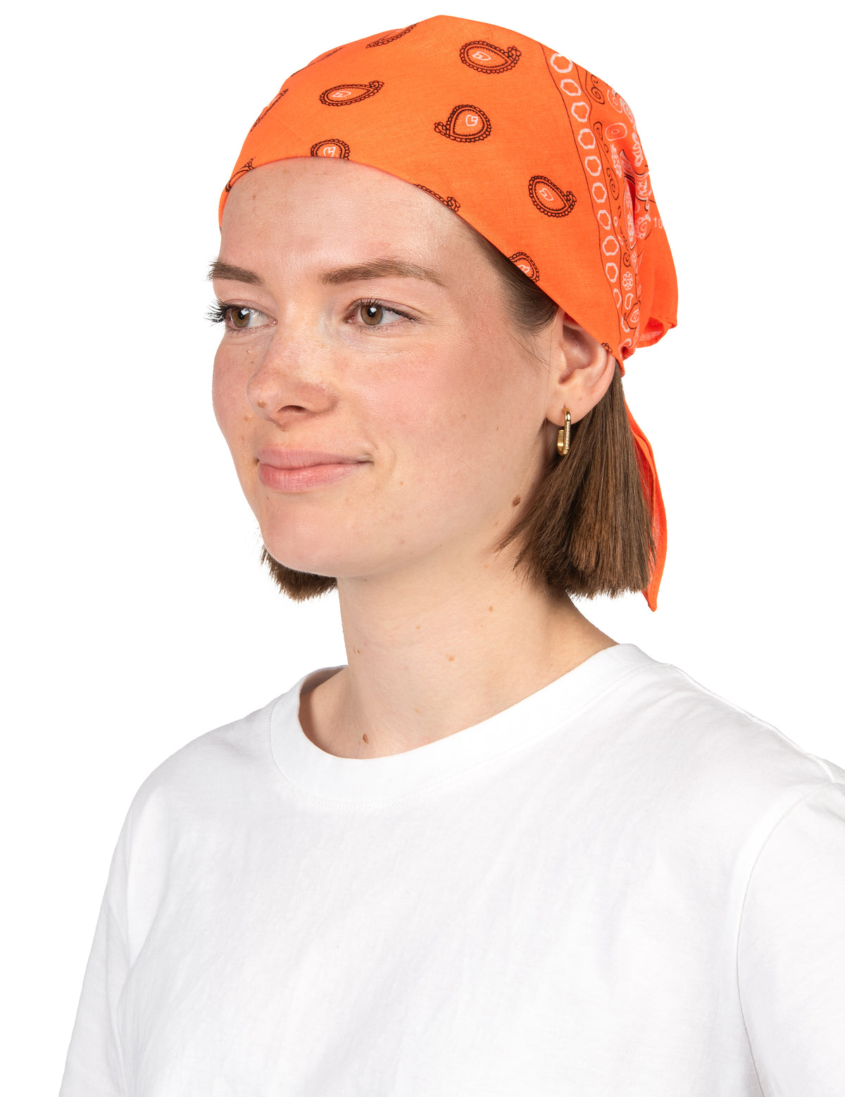 Bandana pour adulte orange fluo