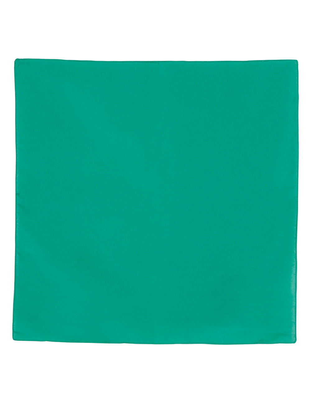 Vue à plat du bandana uni pour homme vert