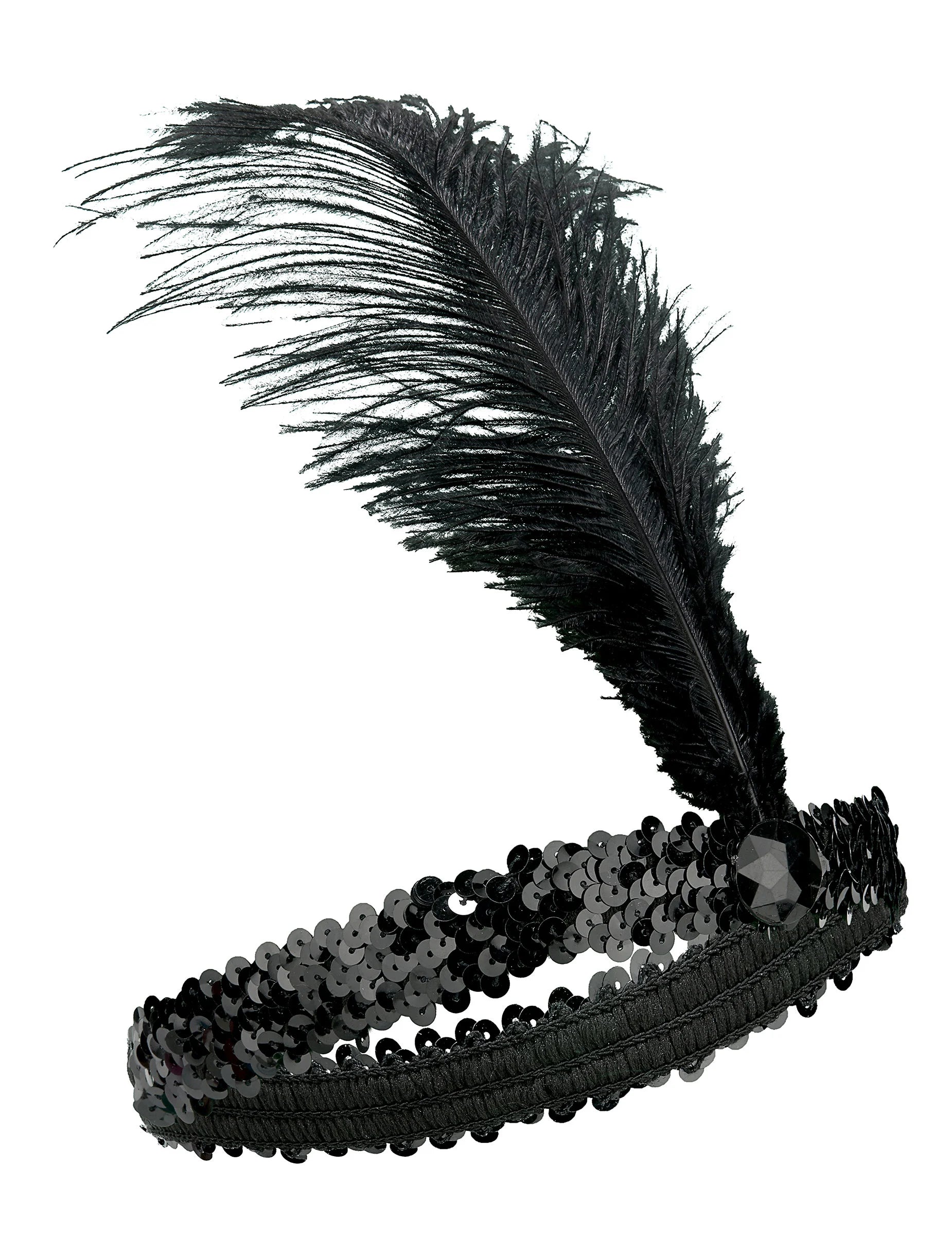 Vue de profil du bandeau Charleston pour femme