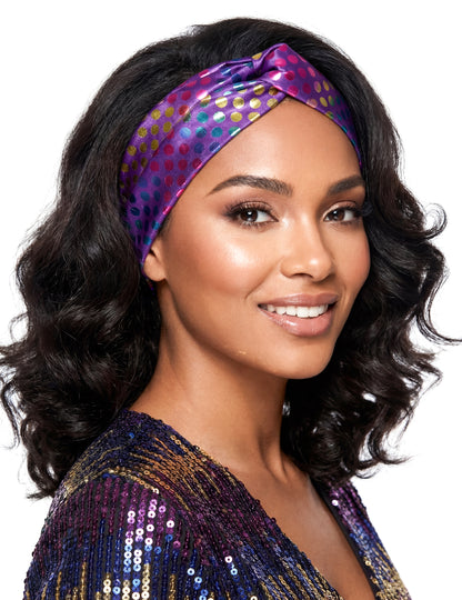Visokokakovosten vijoličen disko naglavni trak za ženske