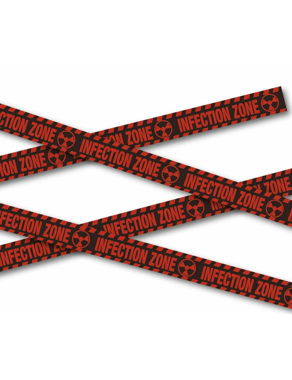 Bannière Infection zone pour décoration d'Halloween rouge et noire