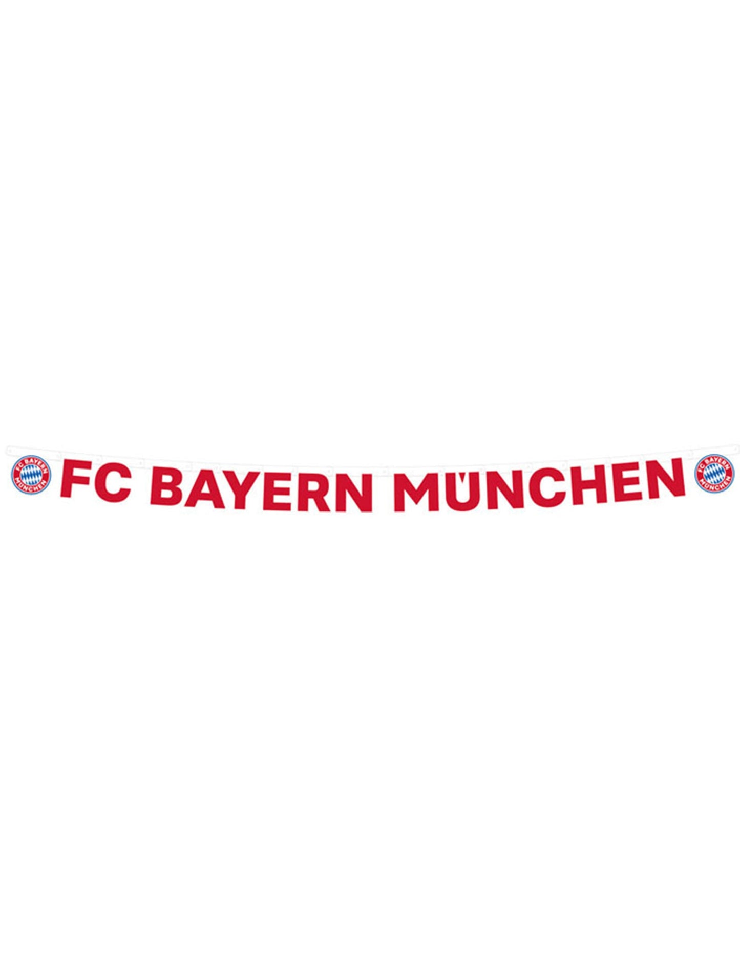 Bannière en carton FC Bayern Munich pour supporters rouge et blanc